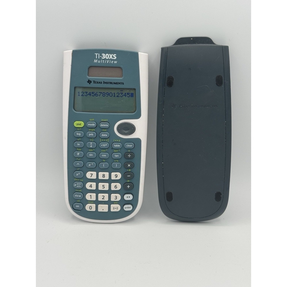 Texas Instruments TI-30XS MultiView Scientific Calculator Blue w/ Cover - Tested